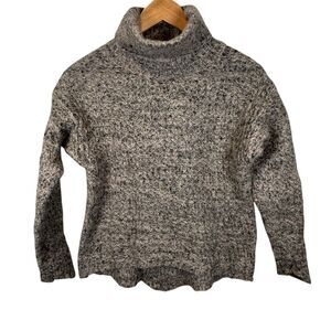 Brochu Walker Alpaca Turtleneck Sweater Cowl Long Sleeve Tight‎ Knit Size XSmall